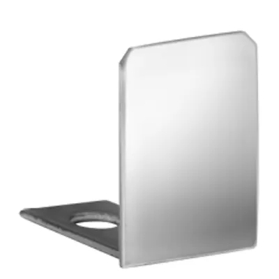 Eindkappen glasprofiel chroom kopen