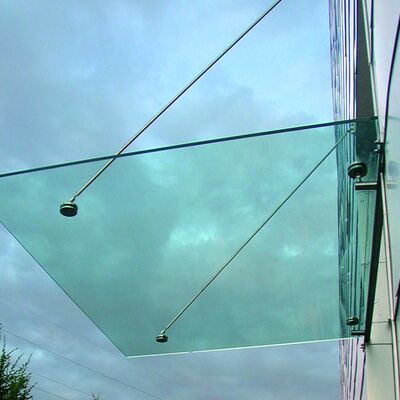 Glazen luifel maatwerk tot 2.000x3.300mm