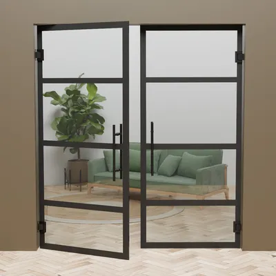 Pendeldeur Lars en suite industriele 4 kaders