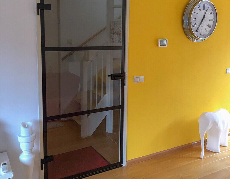 Dank je mengsel prototype Glazen deur voor in een stalen kozijn | GLAZZ